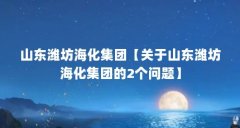 山东潍坊海化集团【关于山东潍坊海化集团的2个问题】