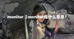 monitor【monitor是什么意思？】