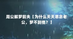 周公解梦前夫【为什么天天思念老公，梦不到他？】