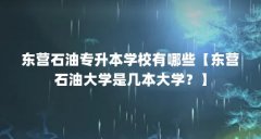 东营石油专升本学校有哪些【东营石油大学是几本大学?】