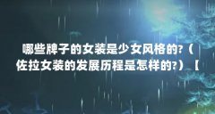 哪些牌子的女装是少女风格的?（佐拉女装的发展历程是怎样的?）【佐拉女装的