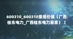 600310_600310重组价值(广西桂东电力_广西桂东电力居家)【广西桂东电力_广西桂