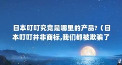 日本叮叮究竟是哪里的产品?(日本叮叮并非商标,我们都被欺骗了!)【日本叮叮