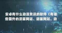 安卓有什么动漫资讯的软件（有哪些国外的漫画网站