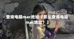 查询电脑mac地址【怎么查询电脑mac地址？】