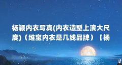 杨颖内衣写真(内衣造型上演大尺度)(维宝内衣是几线品牌)【杨颖内衣写真