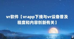 vr软件【vrapp下线与vr设备普及程度和内容创新有关】